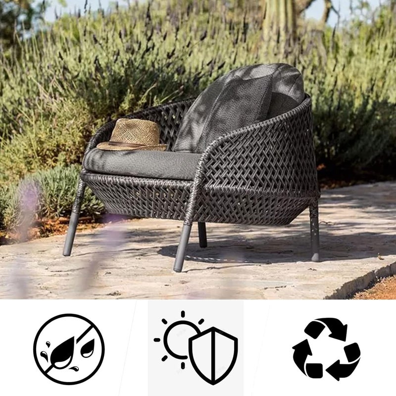 Eagle's Wicker Repair Kit, 230Ft/70m Synthetic Rattan Repair Material Waterproof Flat Ribbon for Garden Patio Furniture and Rattan Chair Sofa Basket(8mm W x1.1mm THK), Deep Relief Black,628# - Image 5